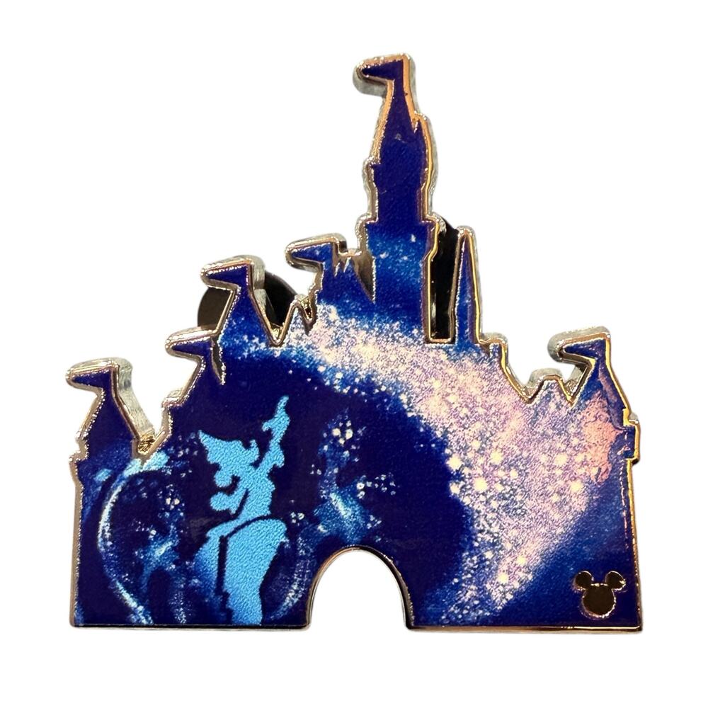 Disney Sorcerer Mickey Fantasia Castle‎ Hidden Mickey 2025 Pin Disneyland Wave B